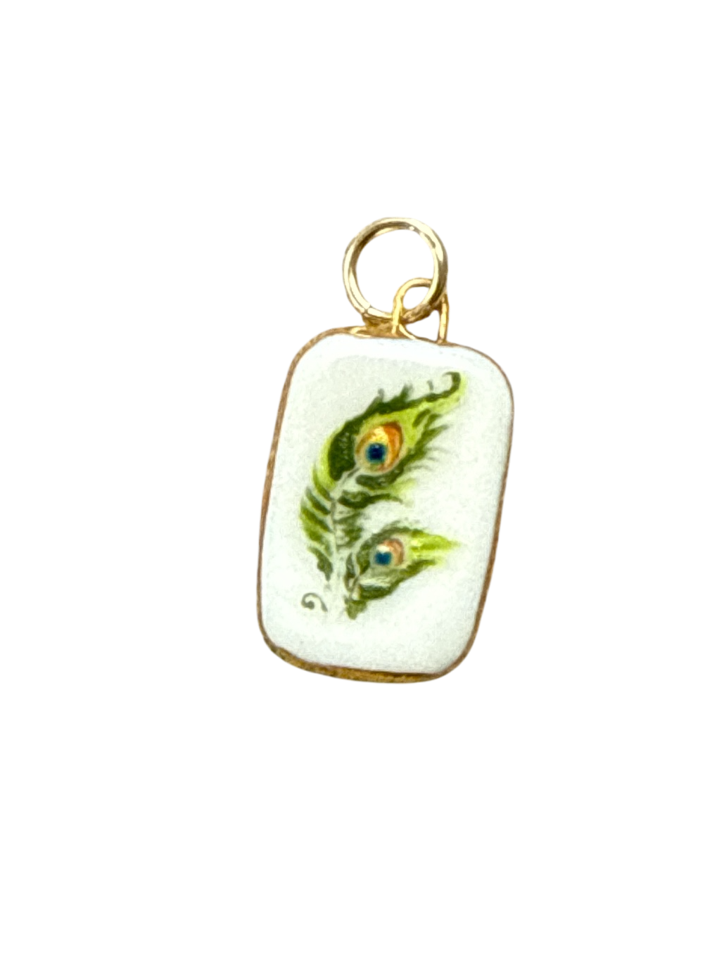 Peacock Feather Charm
