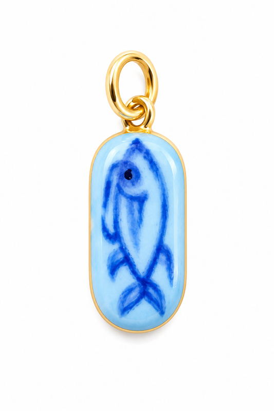 Lucky Blue Fish Charm