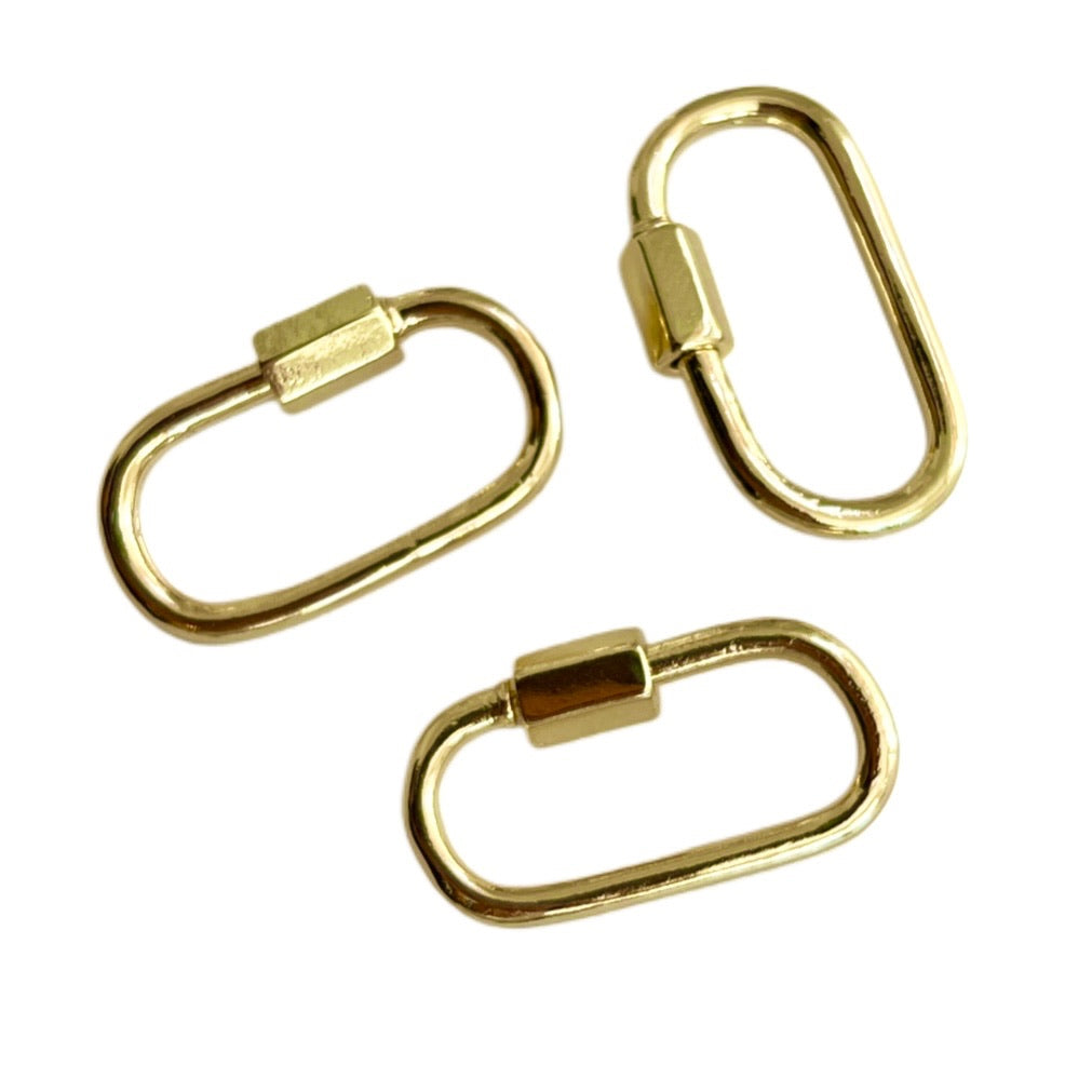 Gold-Filled Carabiner Screw Clasp/Charm Holder