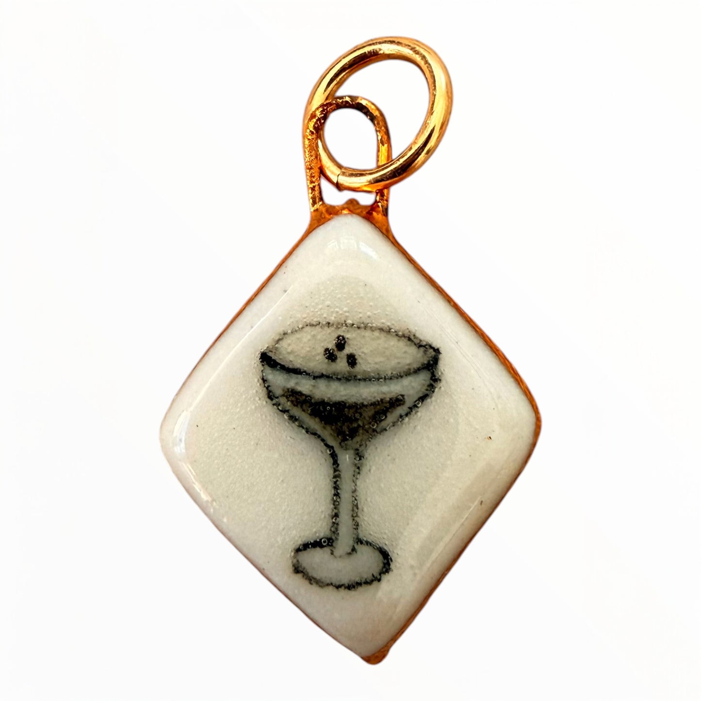 Espresso Martini Glass Charm