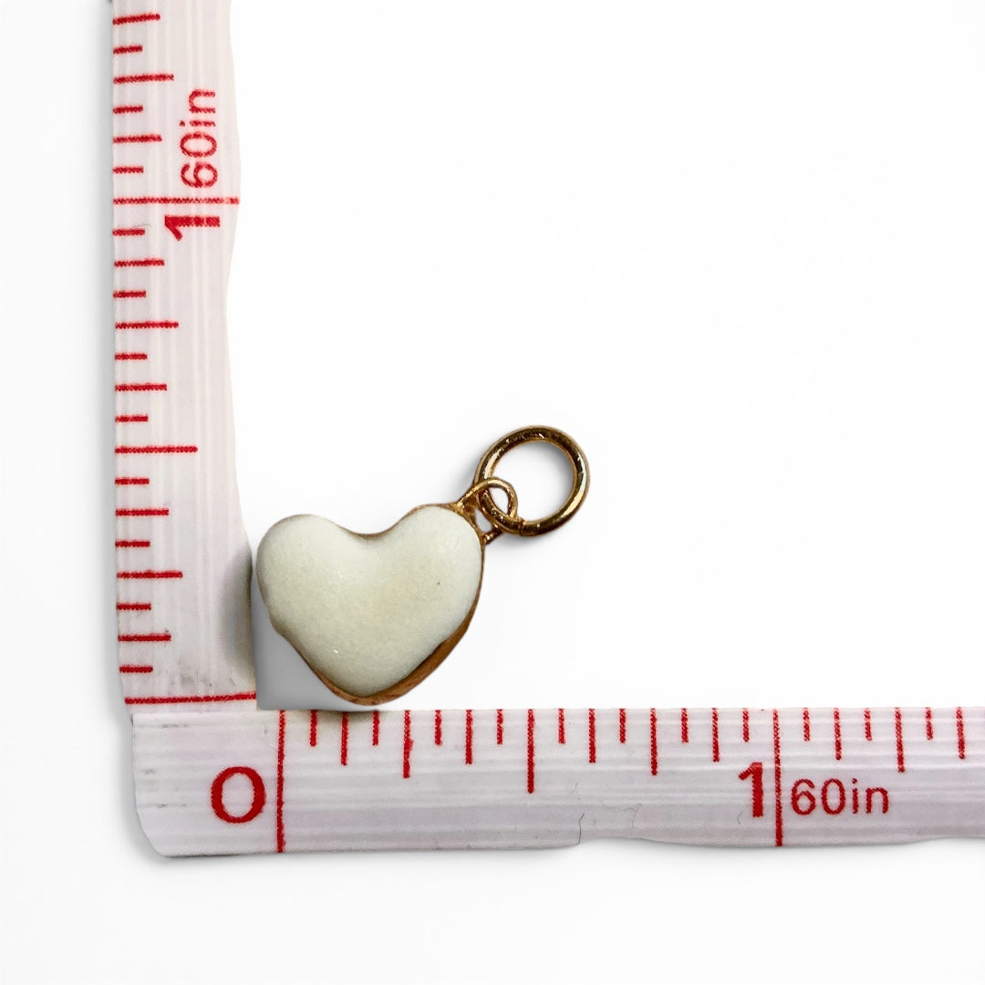 White Heart, Pink "Lucky", Pink Cowboy Boot Charm Necklace