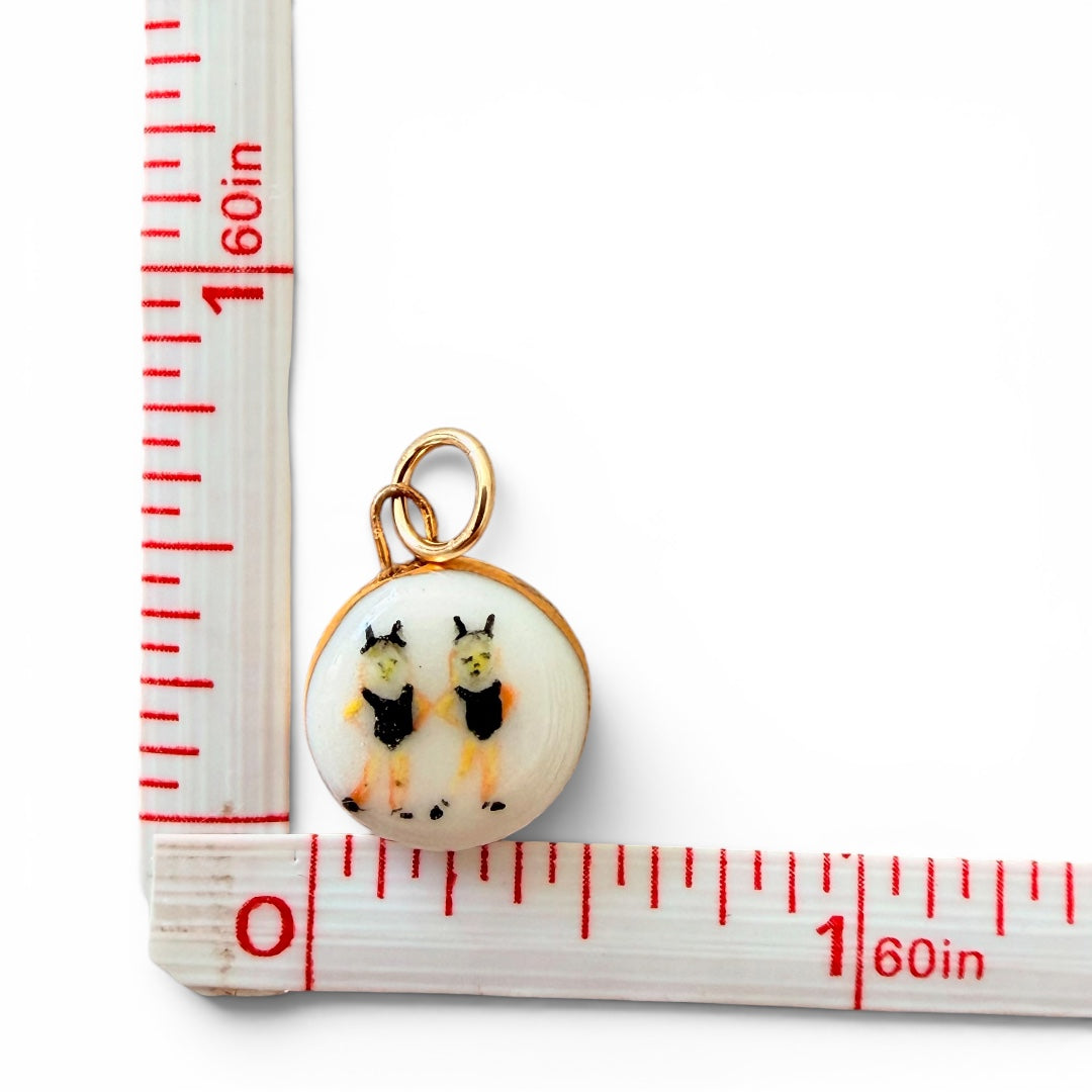 Twin Emoji Charm