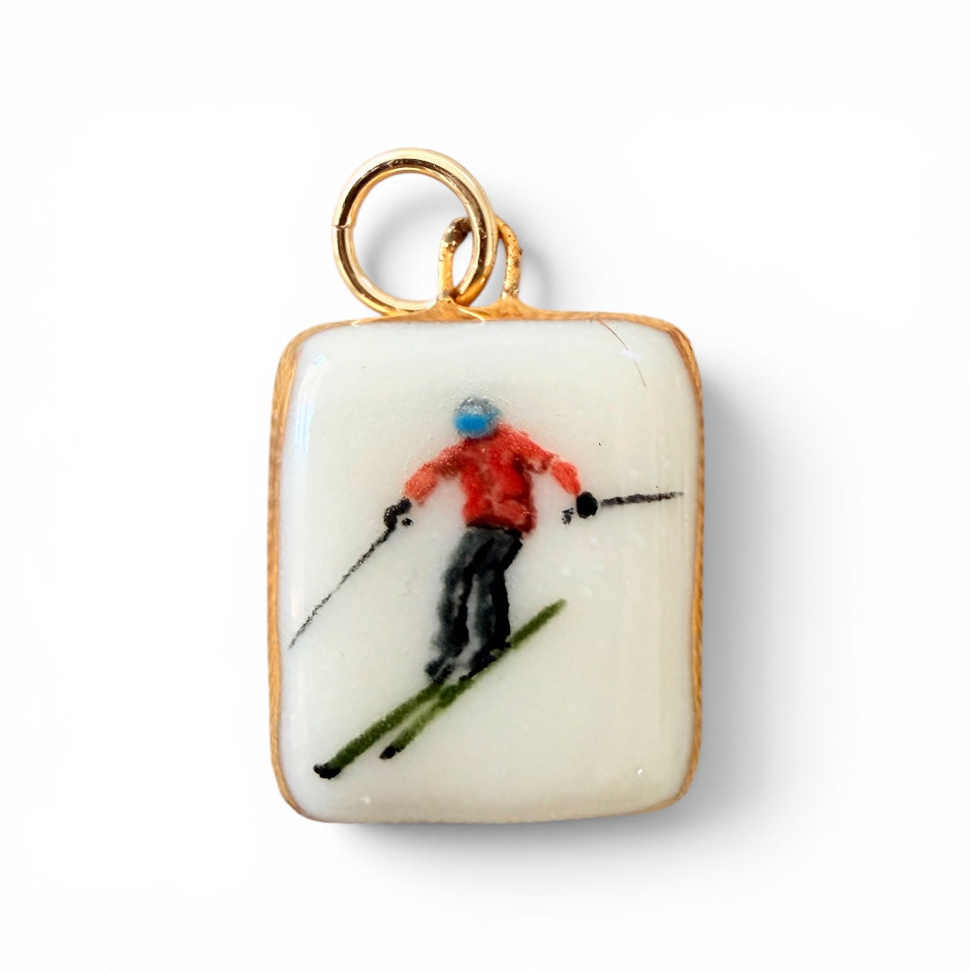 Skier Charm