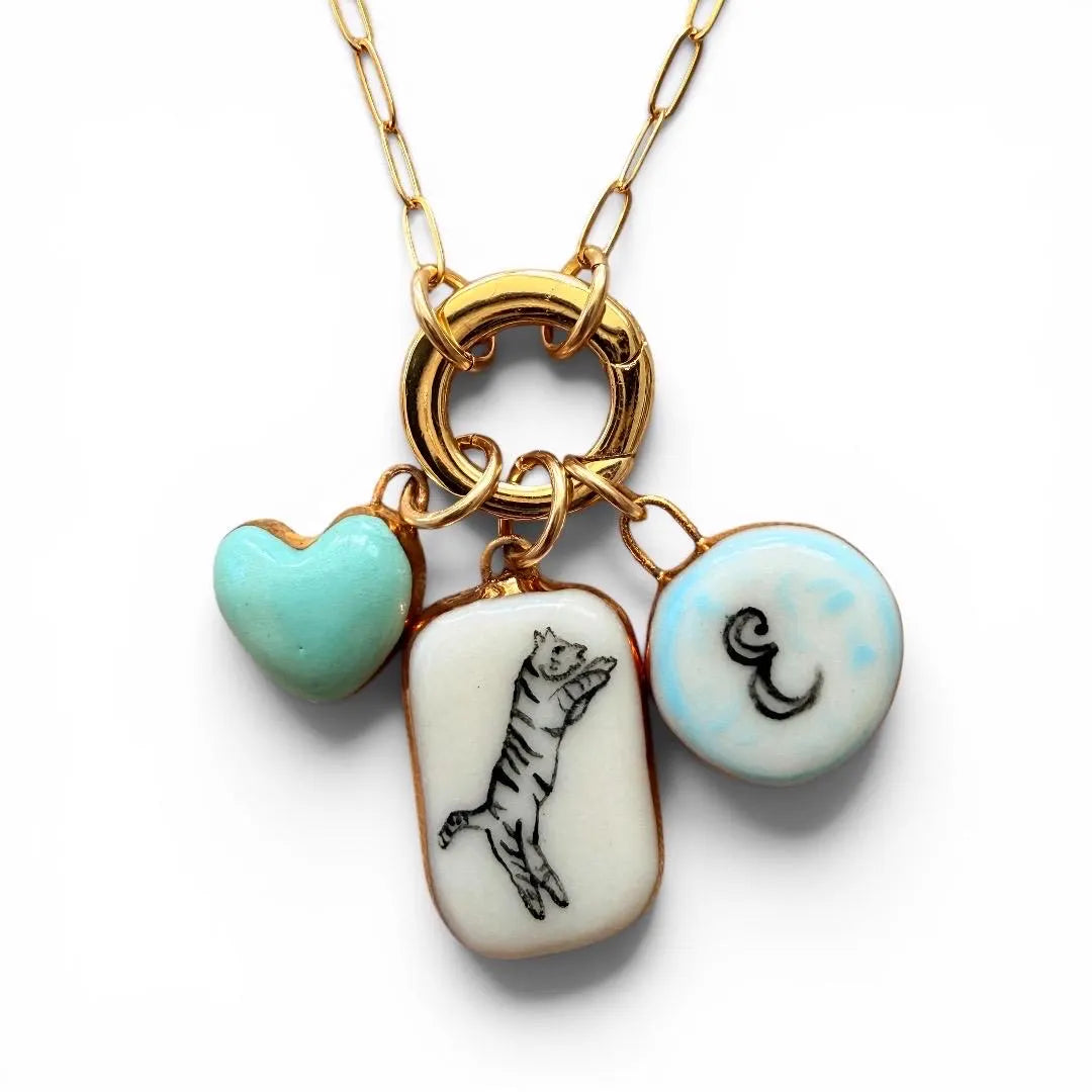 Black & White Tiger Charm
