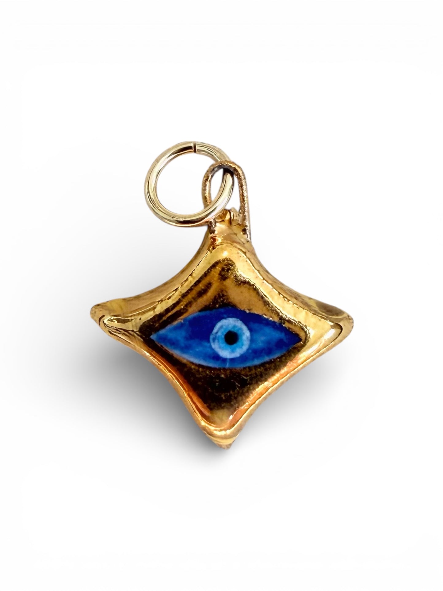 Gold Evil-Eye 4-Point Star