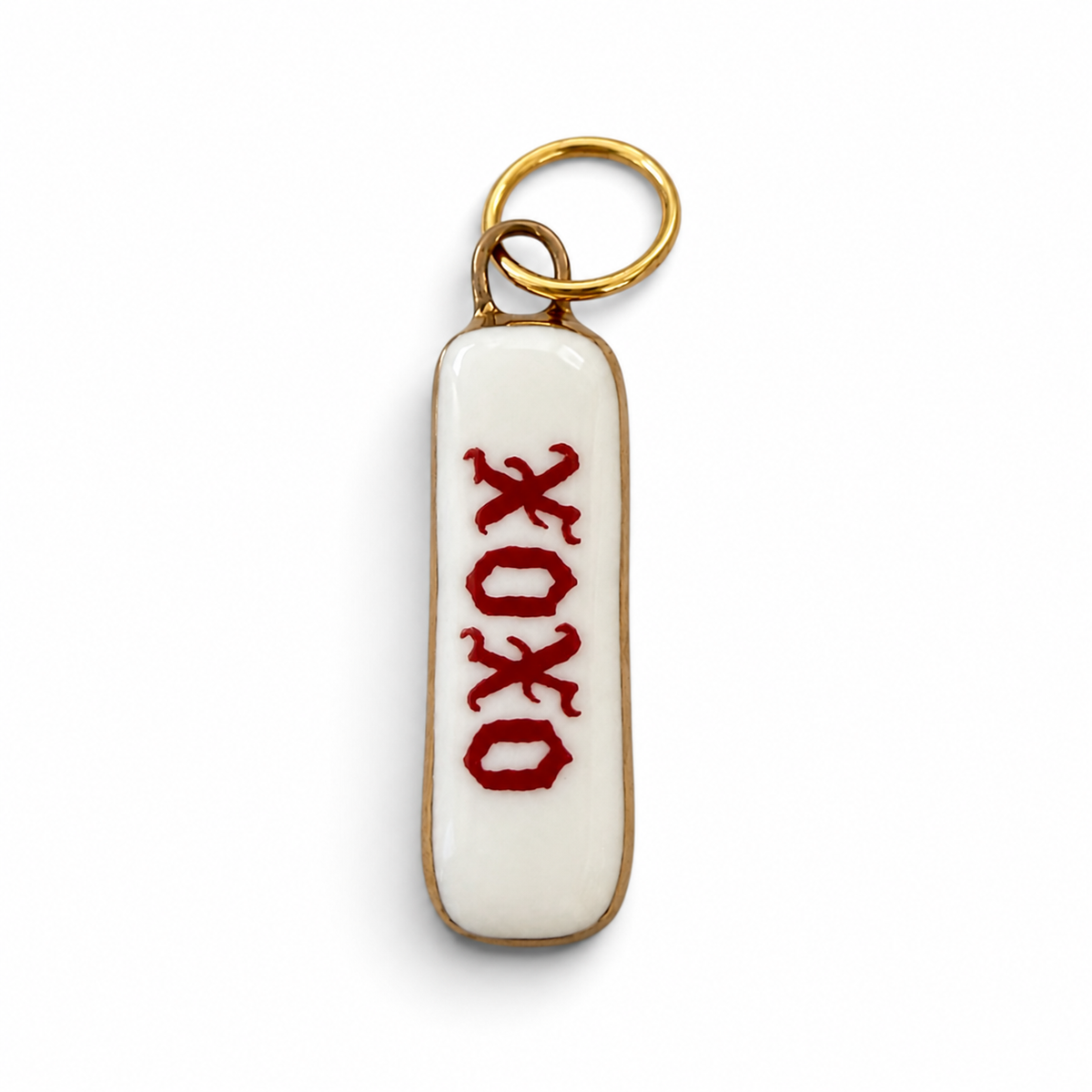 “XOXO” Old English Bar Charm