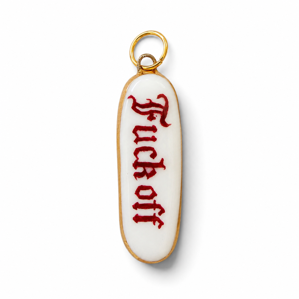 “Fuck Off” Old English Bar Charm