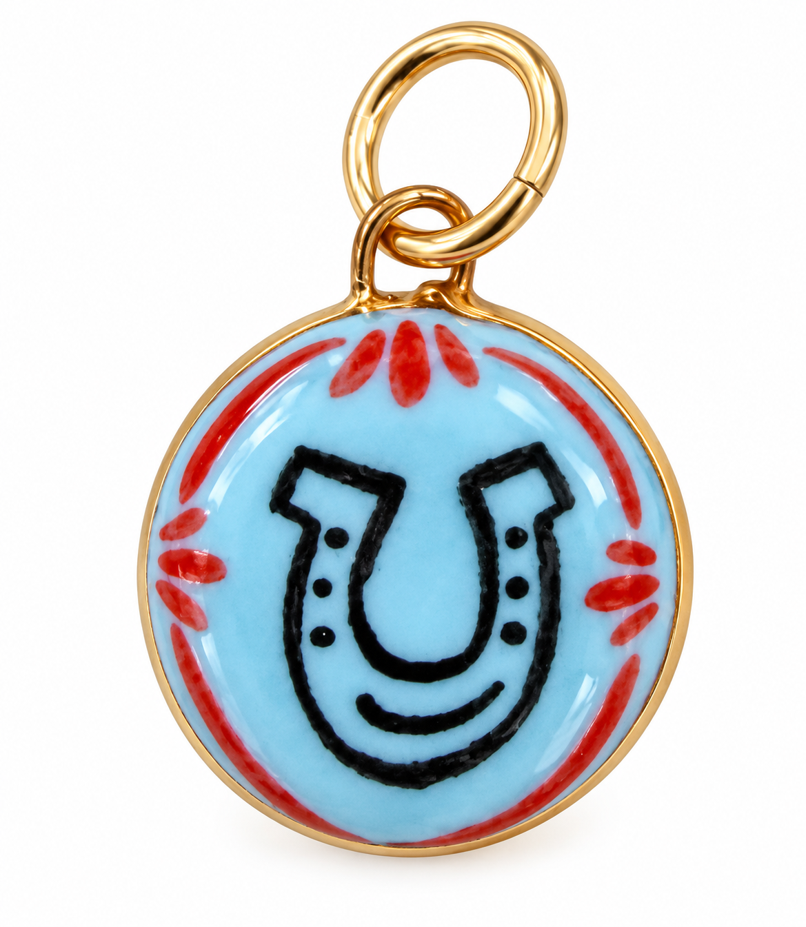Horseshoe Small Circle Charm