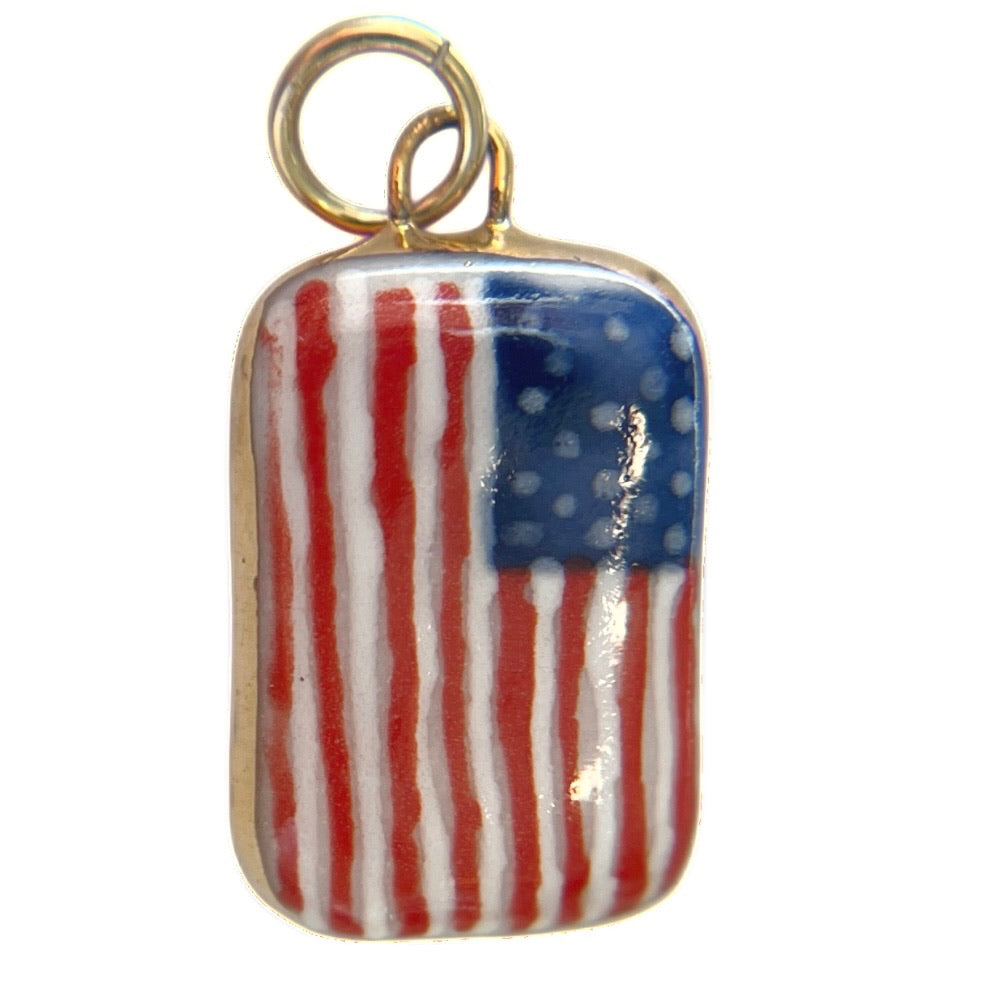 American Flag Charm