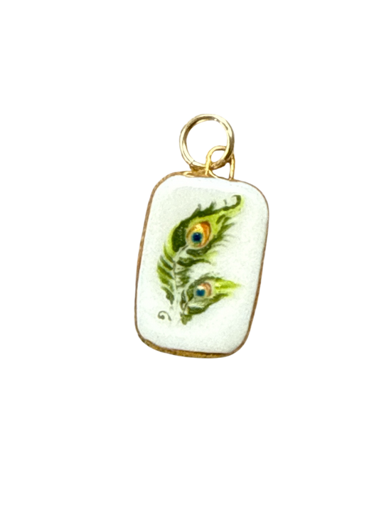 Peacock Feather Charm