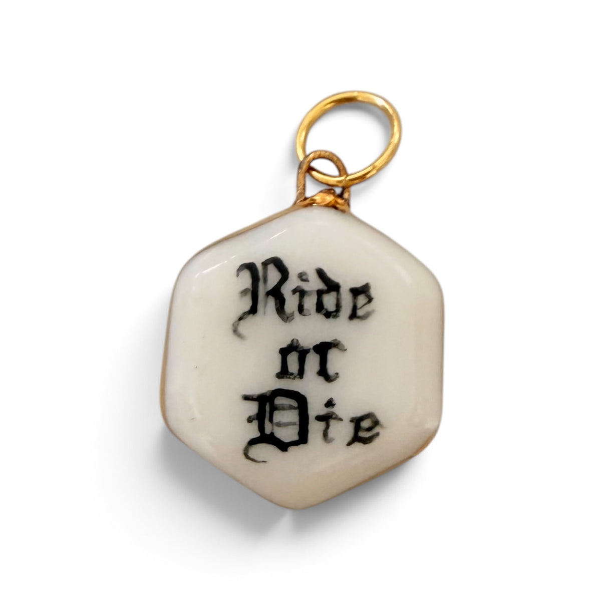 “Ride or Die” Old English Hexagon