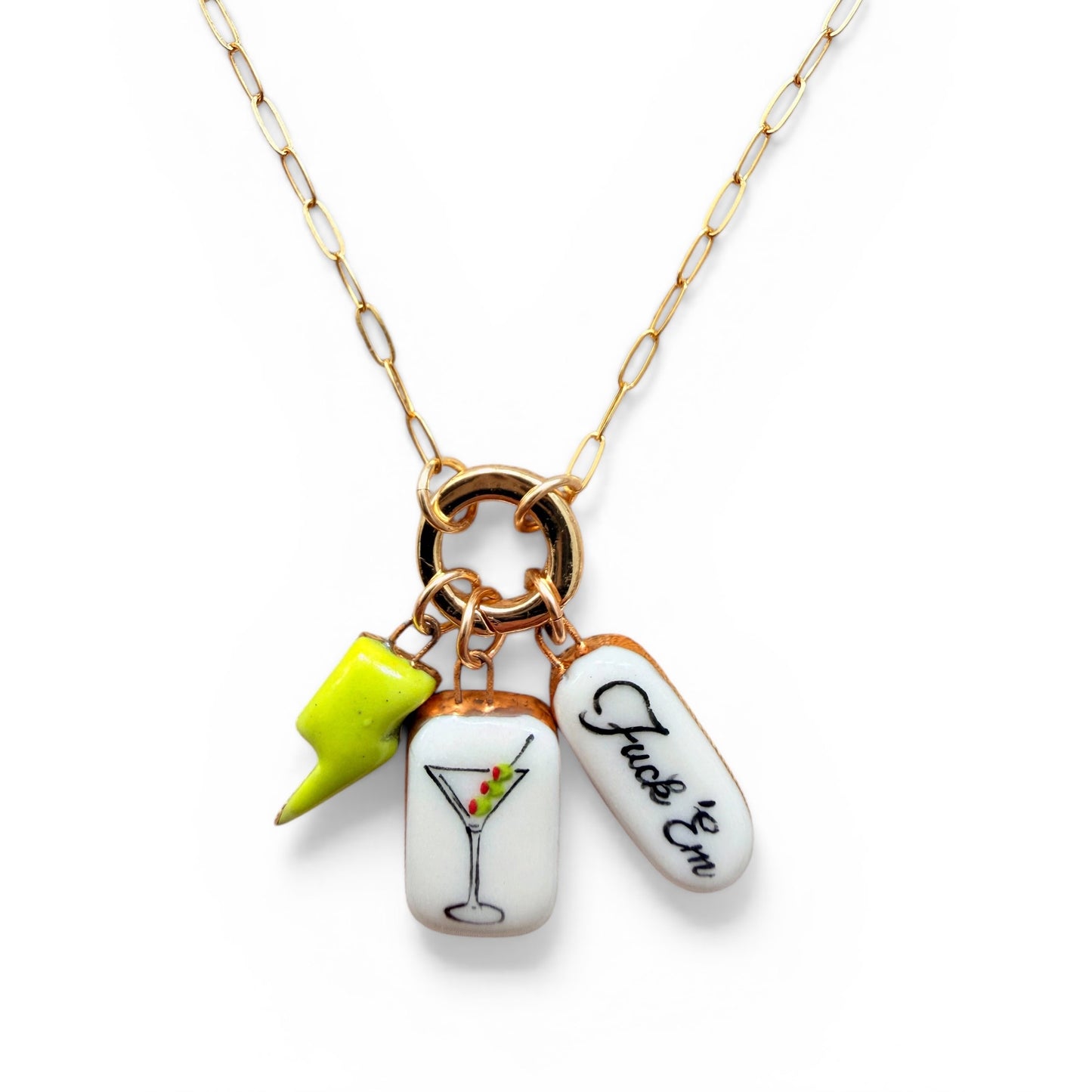 Lightning Bolt Shape Charm