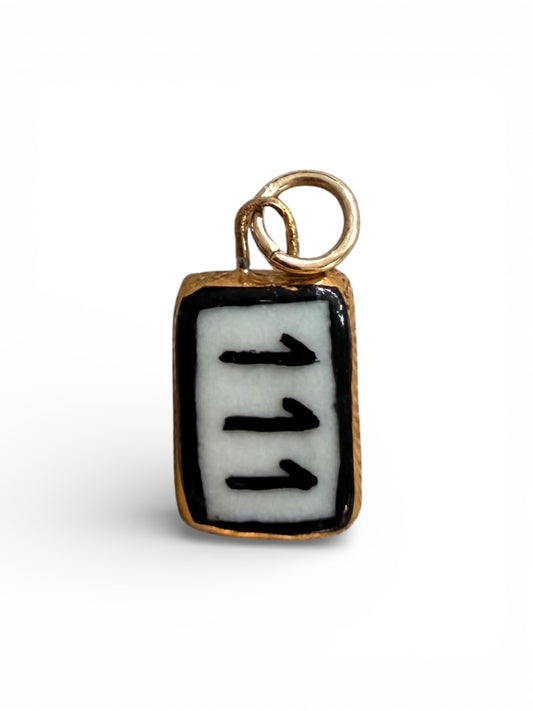 Angel Numbers Rectangle Charm