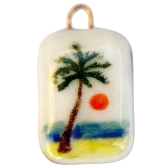 Palm Tree Sunset Charm