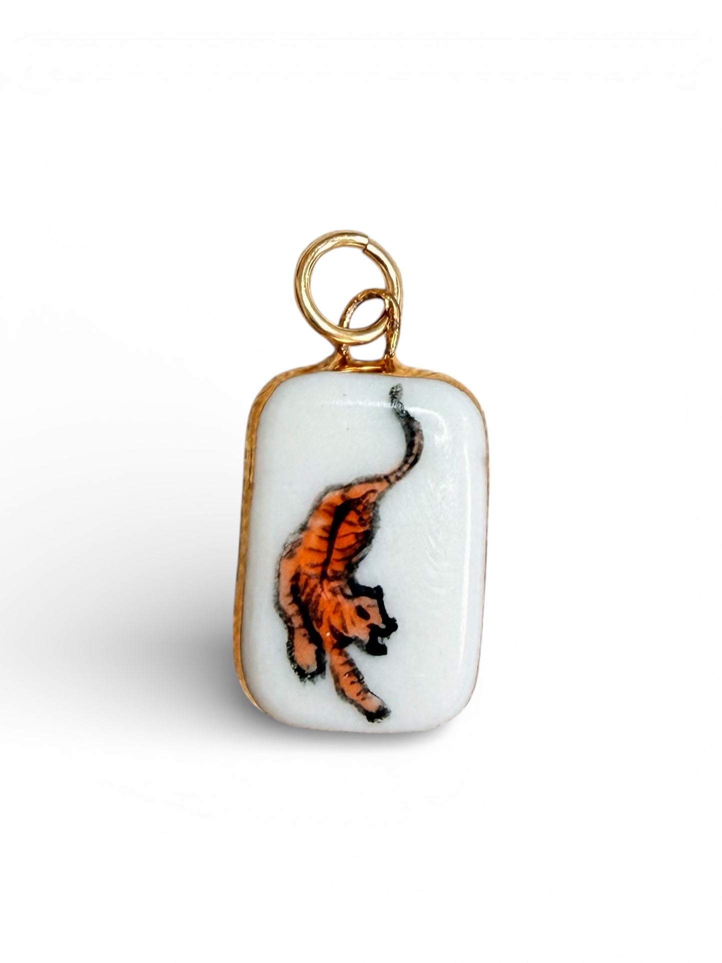 Orange Tiger Charm