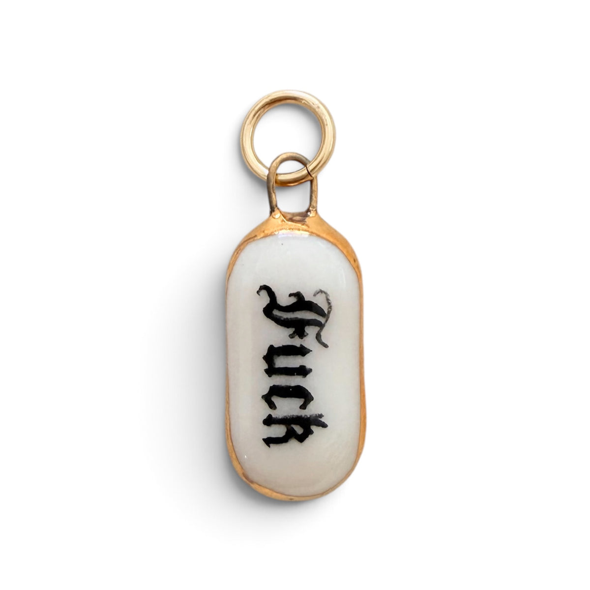 “Fuck” Old English Small Bar Charm