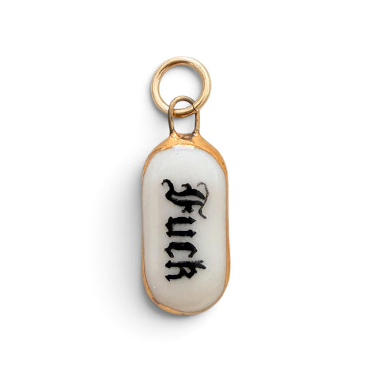 “Fuck” Old English Small Bar Charm