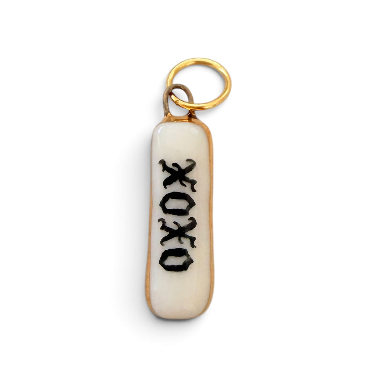 “XOXO” Old English Bar Charm
