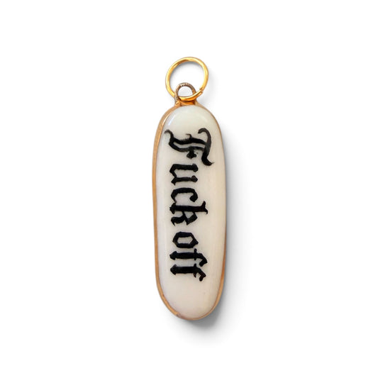 “Fuck Off” Old English Bar Charm