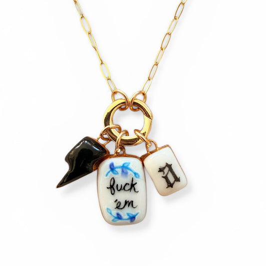“Fuck ‘em” Floral Charm