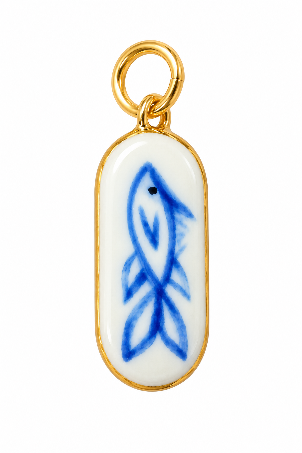 Lucky Blue Fish Charm