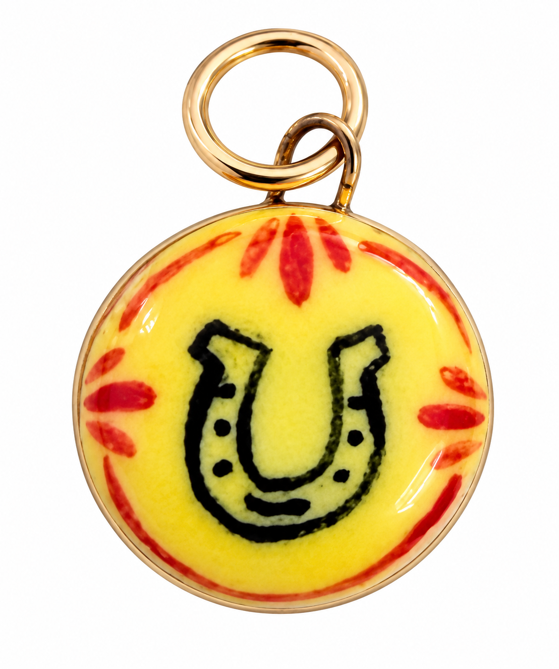 Horseshoe Small Circle Charm