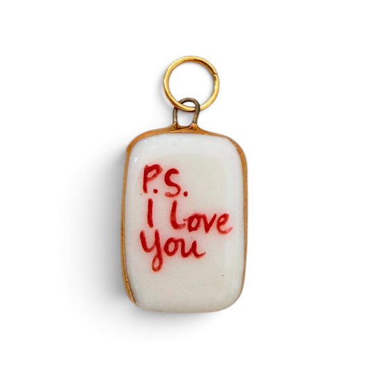 “P.S. I Love You” Charm