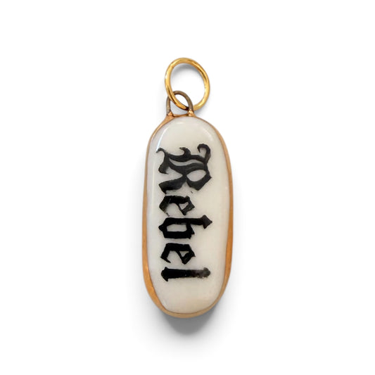 “Rebel” Old English Bar Charm