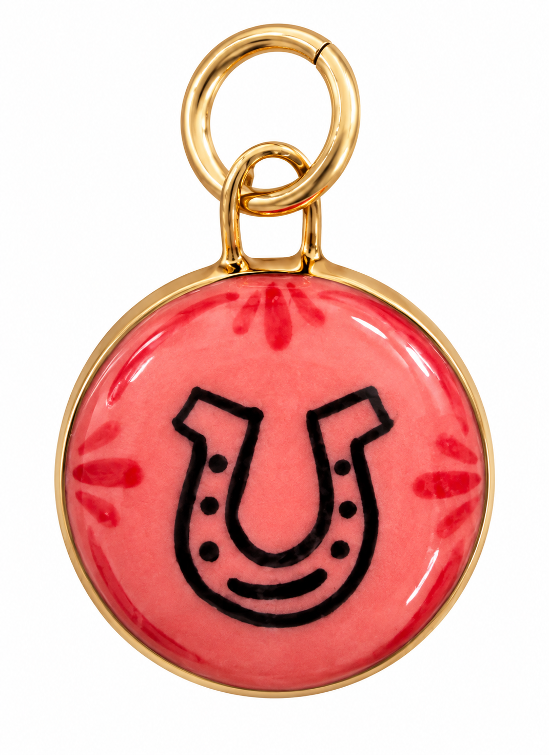 Horseshoe Small Circle Charm