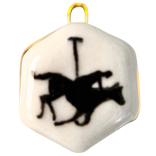 Polo Silhouette Hexagon Charm