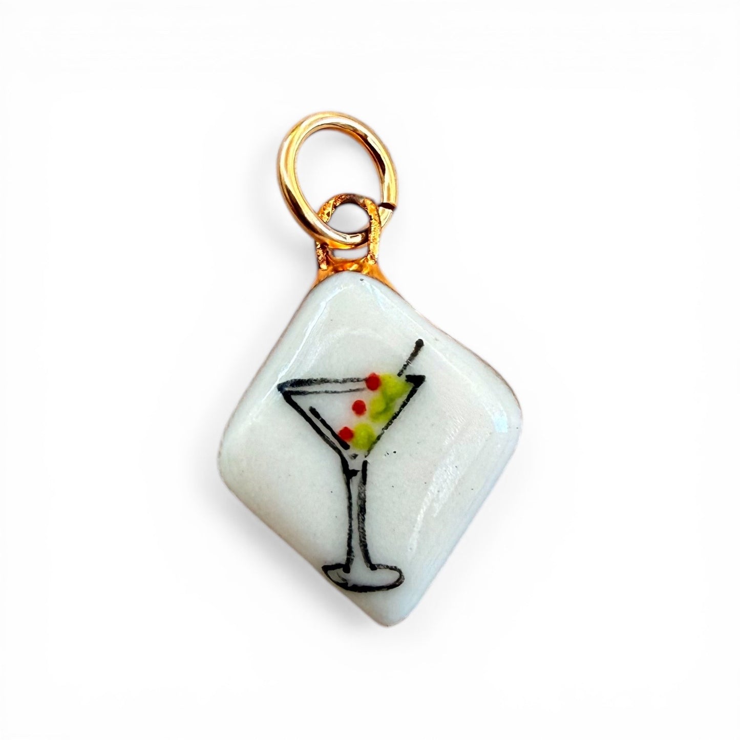 Martini Glass Charm