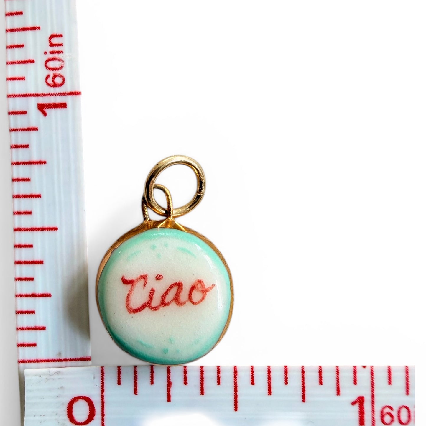 Ciao, Red Bikini, and Blue Lucky Fish Charm Necklace
