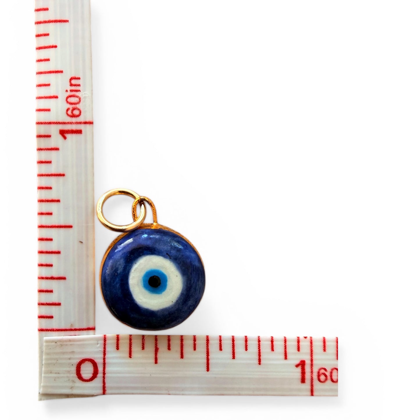 Blue Lucky Fish, Red Bikini, Evil Eye Charm Necklace