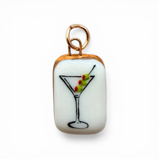 Martini Glass Charm