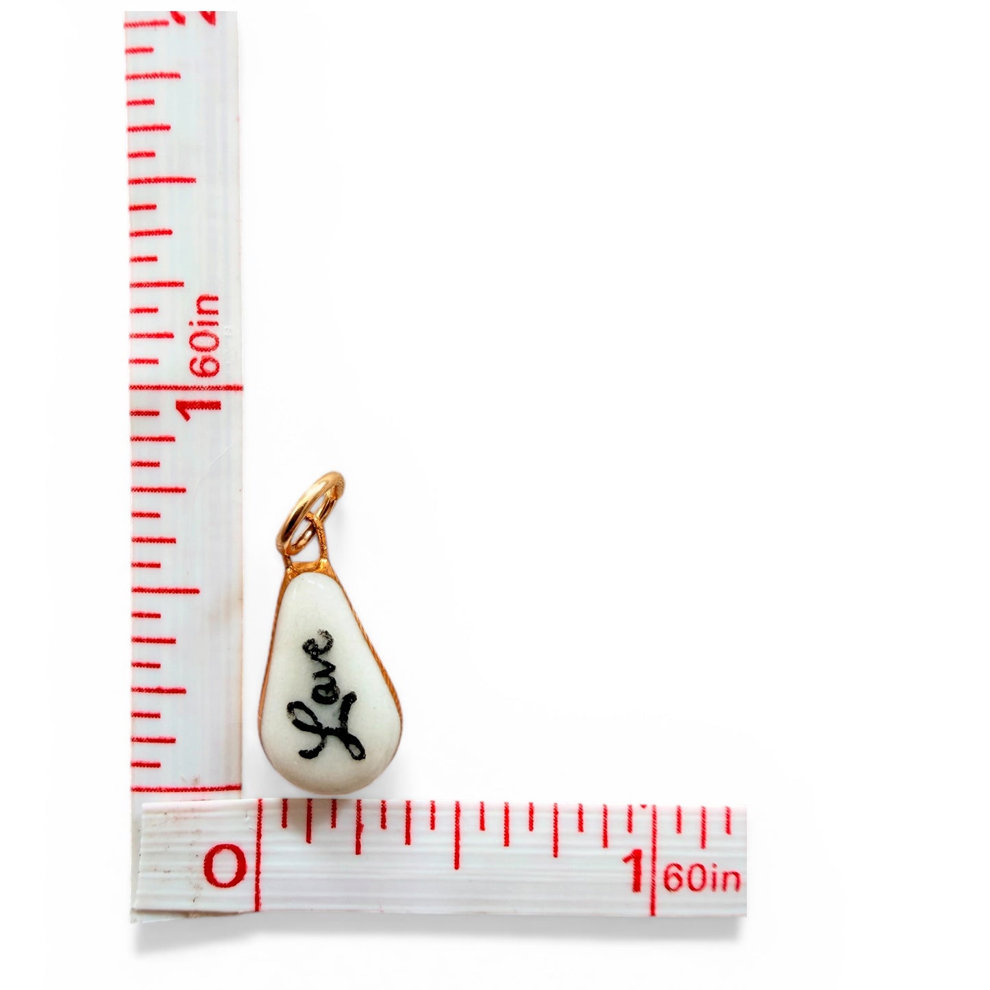 "Love" Teardrop Charm