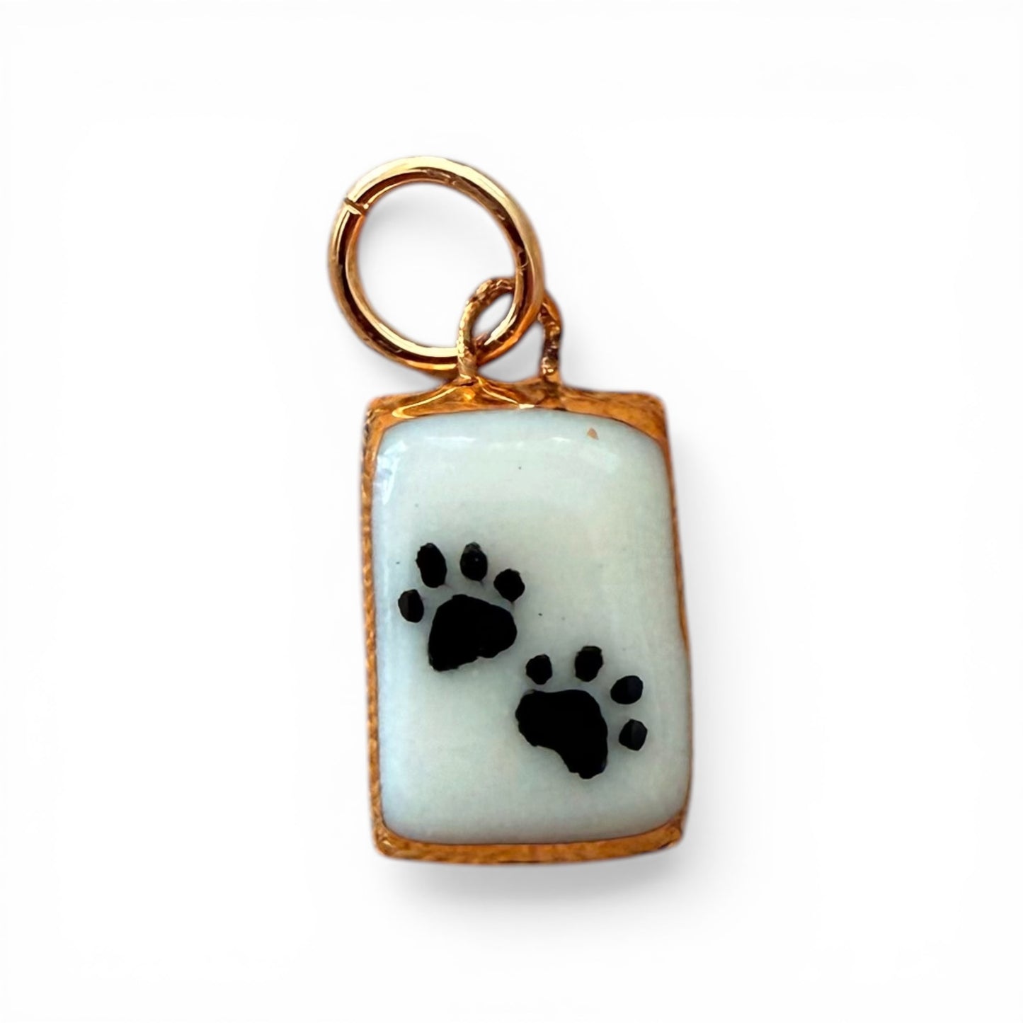 Emoji Paw Prints Charm