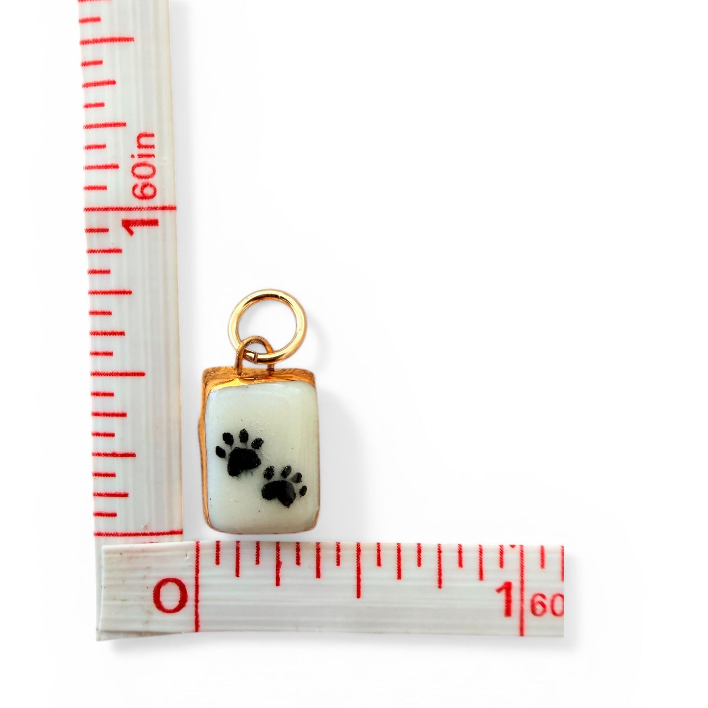 Emoji Paw Prints Charm