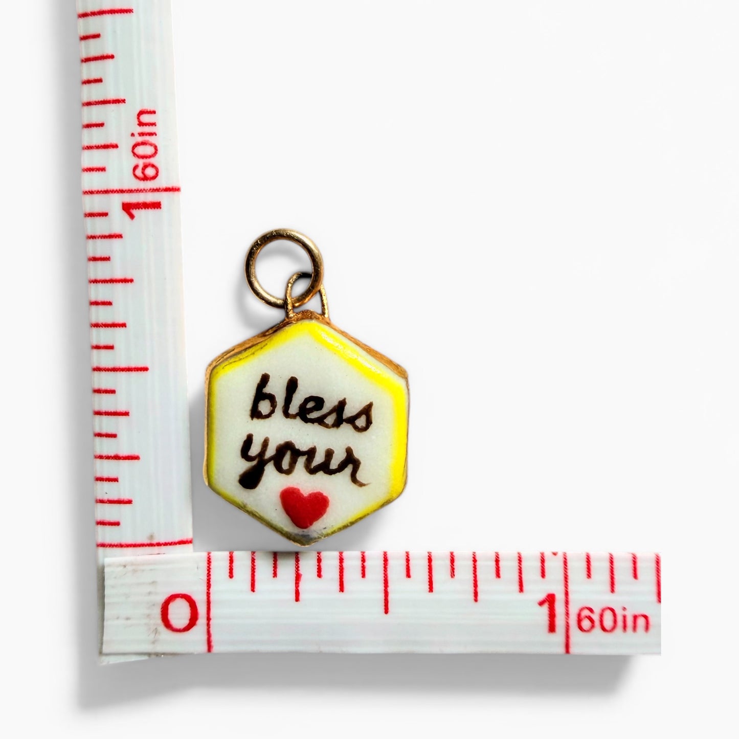 Cherry Diamond, "Bless Your Heart", Red Boot Charm Necklace