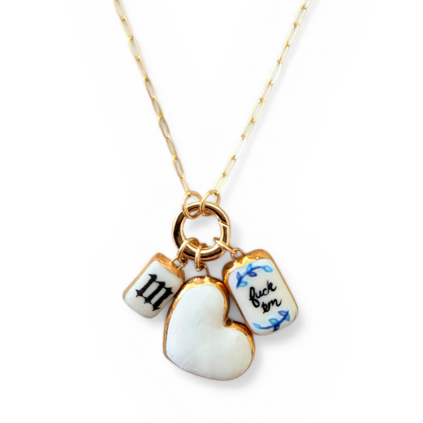 Old English Lowercase Initial Charms