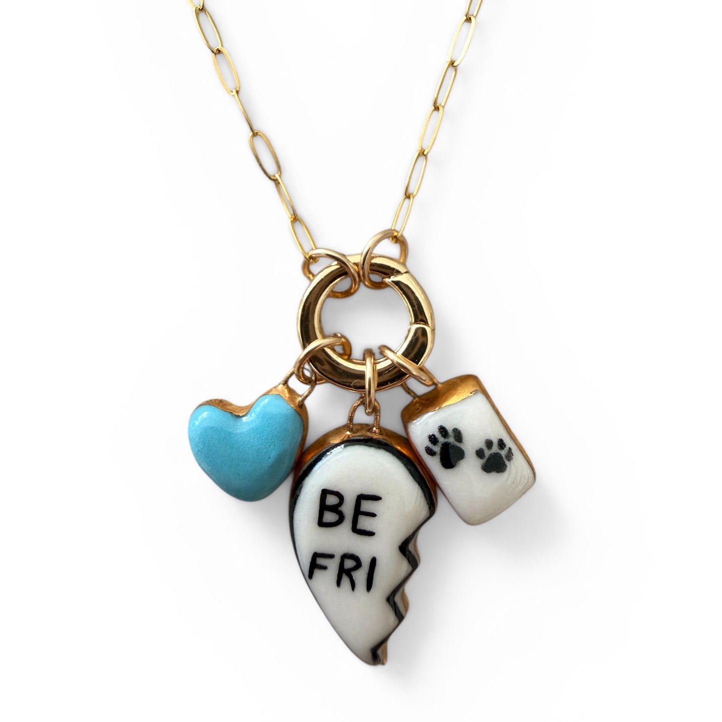 “Best Friend” Broken Heart Charms
