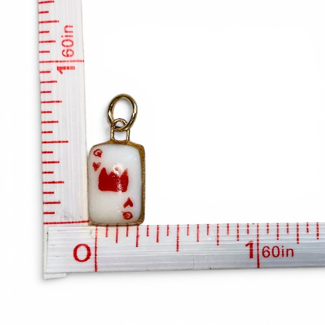 Red Heart, Red “Mama”, Queen of Hearts Charm Necklace