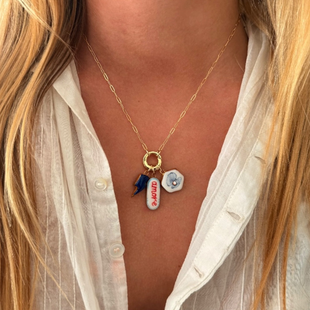 Oyster Shell with Pearl Charm