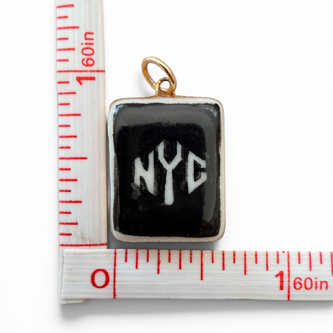 Eighth Note, B&W "NYC", "Wild Child" Charm Necklace