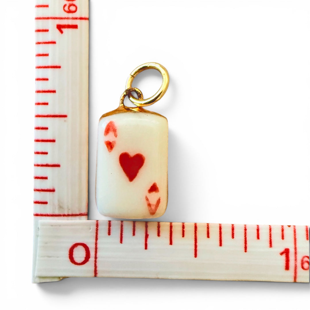 Red Star, B&W "NYC" Circle, Ace of Hearts Charm Necklace