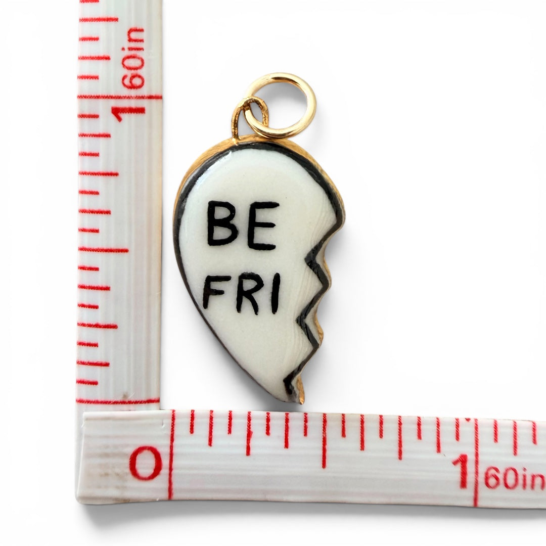 “Best Friend” Broken Heart Charms