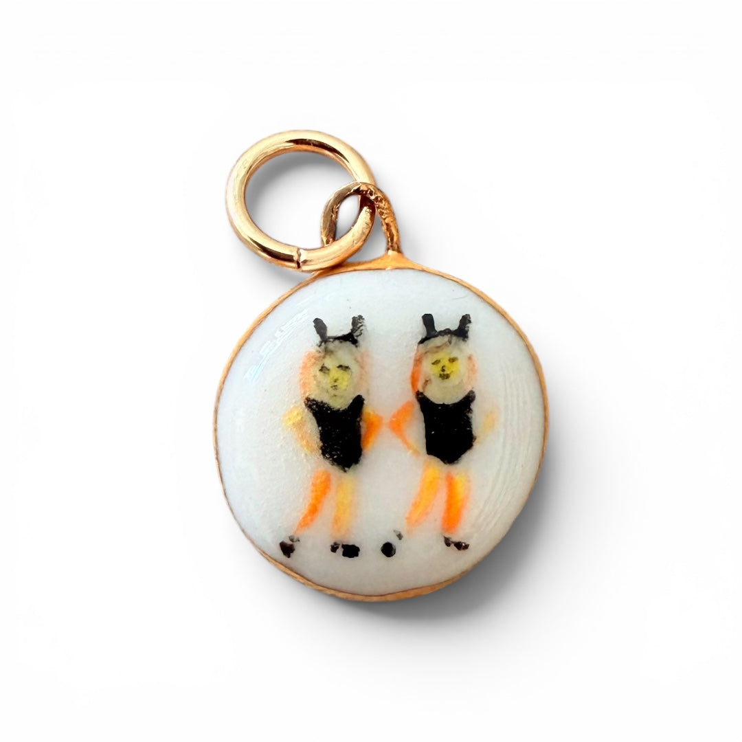 Twin Emoji Charm