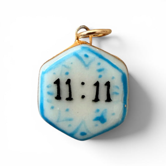 11:11 Hexagon Charm