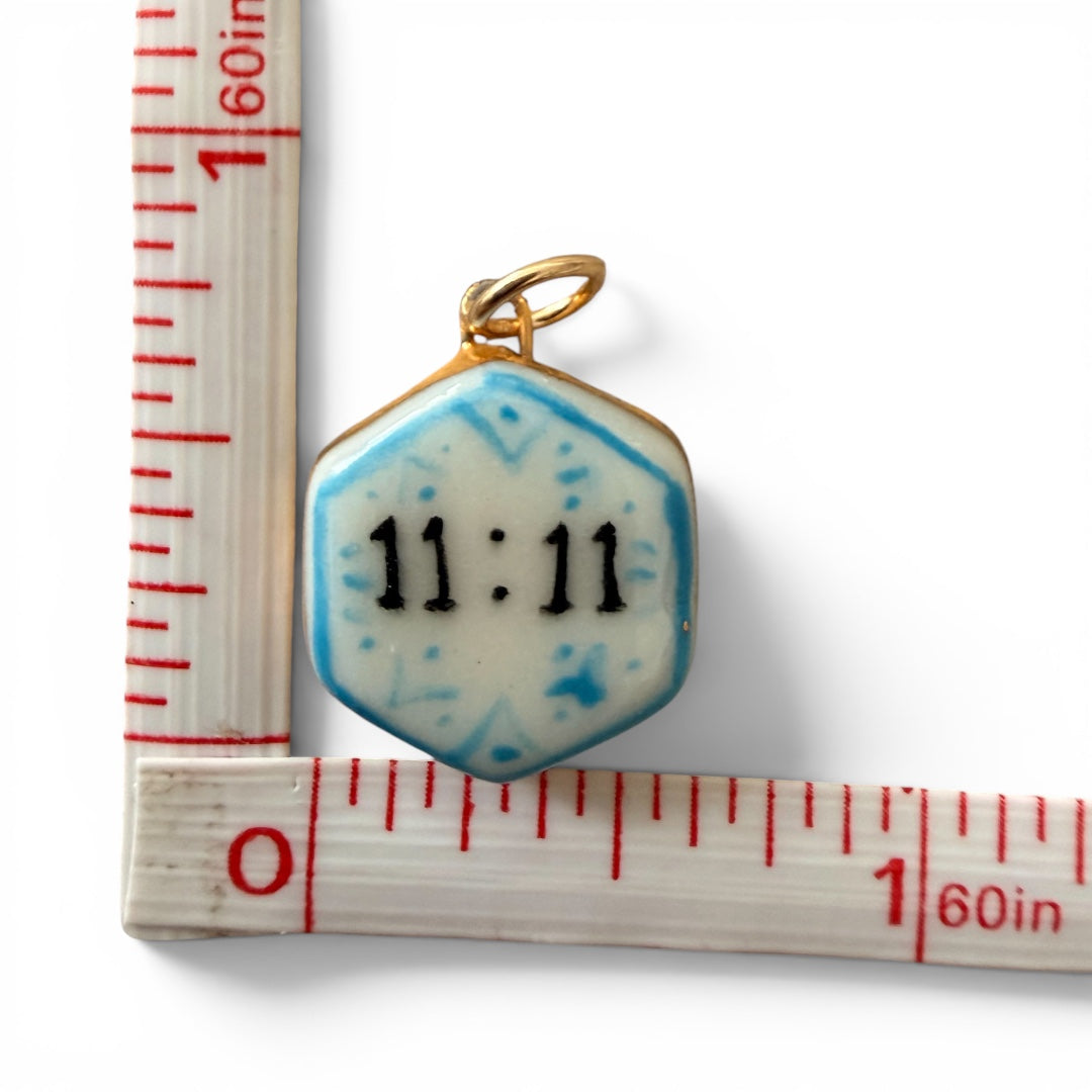 11:11 Hexagon Charm
