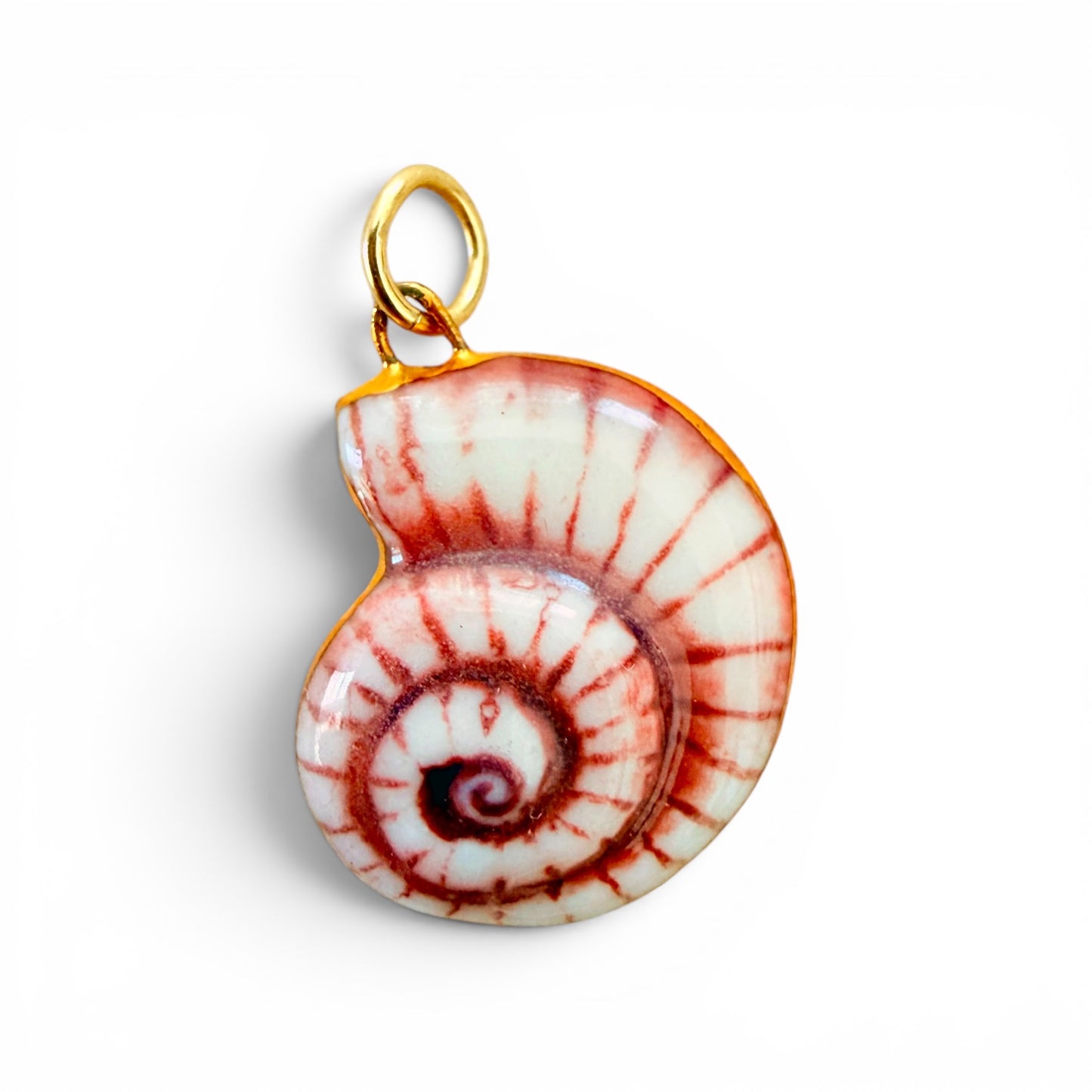 Spiral Seashell Charm