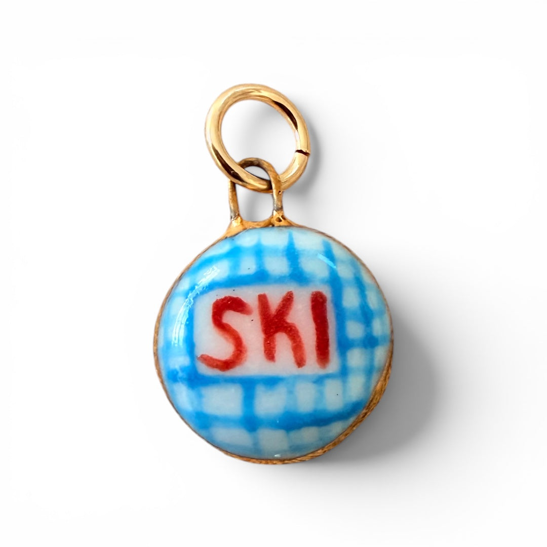 "Ski" Plaid Charm